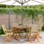 5-teiliges Gartenspeiseset aus PE-Rattan und massivem Holz in Beige. von , Gartensets - Ref: Foro24-3281828, Preis: 383,36 €,...