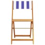 3-piece bistro set in blue and white fabric and solid wood by , Garden sets - Ref: Foro24-3281849, Price: 146,99 €, Discount: %