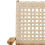 3-teiliges Bistro-Set aus PE-Rattan und massivem Holz in Beige von , Gartensets - Ref: Foro24-3281792, Preis: 188,49 €, Rabat...