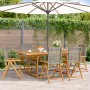 Garten-Essgruppe 7-teilig aus PE-Rattan und Akazienholz in Grau. von , Gartensets - Ref: Foro24-3281731, Preis: 716,05 €, Rab...