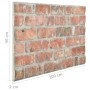 3D wall panels with red brick design, 11 pieces EPS by , Wall covering - Ref: Foro24-147195, Price: 167,90 €, Discount: %