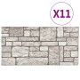 3D wall panels with gray brick design, 11 pieces EPS by , Wall covering - Ref: Foro24-147205, Price: 189,61 €, Discount: %