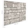 3D wall panels with gray brick design, 11 pieces EPS by , Wall covering - Ref: Foro24-147205, Price: 189,61 €, Discount: %