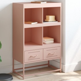 Aparador de acero laminado en frío rosa 68,5x39x111,5 cm de , Aparadores - Ref: Foro24-846603, Precio: 128,99 €, Descuento: %