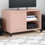 TV-Möbel aus kaltgewalztem Stahl in Rosa, 68x39x43,5 cm. von , TV-Möbel - Ref: Foro24-846669, Preis: 72,98 €, Rabatt: %