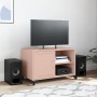 TV-Möbel aus kaltgewalztem Stahl in Rosa, 68x39x43,5 cm. von , TV-Möbel - Ref: Foro24-846669, Preis: 72,98 €, Rabatt: %