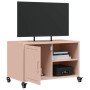 TV-Möbel aus kaltgewalztem Stahl in Rosa, 68x39x43,5 cm. von , TV-Möbel - Ref: Foro24-846669, Preis: 72,98 €, Rabatt: %