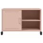 TV-Möbel aus kaltgewalztem Stahl in Rosa, 68x39x43,5 cm. von , TV-Möbel - Ref: Foro24-846669, Preis: 72,98 €, Rabatt: %