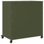 Cold-rolled steel sideboard in olive green 68.5x39x72 cm by , Sideboards - Ref: Foro24-846660, Price: 105,08 €, Discount: %