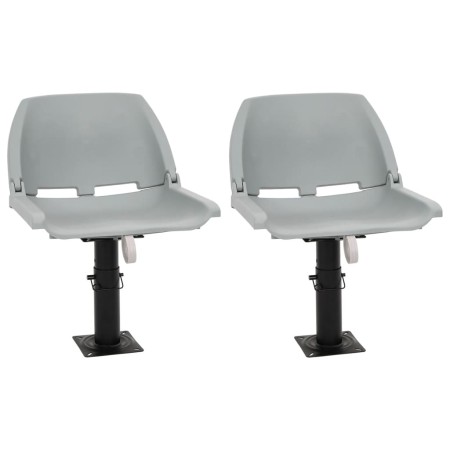 Folding boat seats without gray cushion 4 pcs 48x51x41 cm by , Boats - Ref: Foro24-3284277, Price: 185,41 €, Discount: %