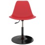 Sillas de comedor giratorias 2 unidades PP rojo de vidaXL, Sillas de comedor - Ref: Foro24-324189, Precio: 91,78 €, Descuento: %