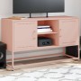 Mueble para TV de acero rosa 100,5x39x60,5 cm de , Muebles TV - Ref: Foro24-846513, Precio: 95,46 €, Descuento: %