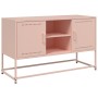 Mueble para TV de acero rosa 100,5x39x60,5 cm de , Muebles TV - Ref: Foro24-846513, Precio: 95,46 €, Descuento: %