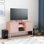 Mueble para TV de acero rosa 100,5x39x60,5 cm de , Muebles TV - Ref: Foro24-846513, Precio: 95,46 €, Descuento: %