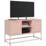 Mueble para TV de acero rosa 100,5x39x60,5 cm de , Muebles TV - Ref: Foro24-846513, Precio: 95,46 €, Descuento: %