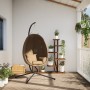 Hanging egg chair with fabric and steel taupe gray support by , Garden rockers - Ref: Foro24-4007400, Price: 199,20 €, Discou...