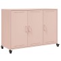 Cold-rolled steel sideboard in pink 100.5x39x72 cm by , Sideboards - Ref: Foro24-846681, Price: 139,92 €, Discount: %