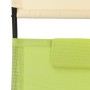 Double sun lounger with green and cream textilene awning by vidaXL, Loungers - Ref: Foro24-310550, Price: 209,31 €, Discount: %