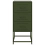 Bedside tables 2 units olive green steel 36x39x78 cm by , Nightstands - Ref: Foro24-846587, Price: 158,07 €, Discount: %