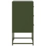 Bedside tables 2 units olive green steel 36x39x78 cm by , Nightstands - Ref: Foro24-846587, Price: 158,07 €, Discount: %