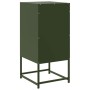 Bedside tables 2 units olive green steel 36x39x78 cm by , Nightstands - Ref: Foro24-846587, Price: 158,07 €, Discount: %