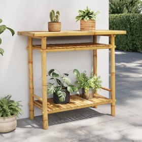 Bamboo console table 90x37x75 cm by , console tables - Ref: Foro24-368040, Price: 92,79 €, Discount: %