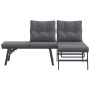 Garden bench cushions 2 pieces steel powder-coated black by , garden benches - Ref: Foro24-4008104, Price: 214,99 €, Discount: %