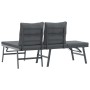 Garden bench cushions 2 pieces steel powder-coated black by , garden benches - Ref: Foro24-4008104, Price: 214,99 €, Discount: %