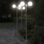 Outdoor lampposts 3 units stainless steel 215 cm by , Outdoor lighting - Ref: Foro24-4006389, Price: 273,28 €, Discount: %