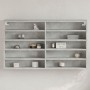 Engineered wood display case in gray concrete 100x15x58 cm by , Shelves and shelves - Ref: Foro24-847929, Price: 53,88 €, Dis...