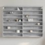 Engineered wood display case in concrete gray, 100x8.5x75 cm by , Shelves and shelves - Ref: Foro24-847936, Price: 53,85 €, D...