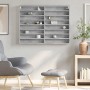 Engineered wood display case in concrete gray, 100x8.5x75 cm by , Shelves and shelves - Ref: Foro24-847936, Price: 53,85 €, D...