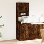 Kitchen cabinet made of smoked oak engineered wood, measuring 60x50x180 cm. by , Kitchen cabinets - Ref: Foro24-3276641, Pric...