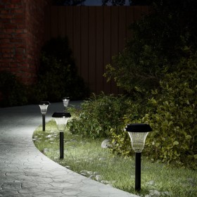 Solar pathway lights with ground spikes 12 pcs white light by , Outdoor lighting - Ref: Foro24-4008192, Price: 27,42 €, Disco...