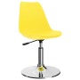 Sillas de comedor giratorias 4 uds cuero sintético amarillo de vidaXL, Sillas de comedor - Ref: Foro24-324208, Precio: 179,77...