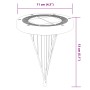 Solarleuchten für den Gartenboden mit Erdspießen in warmweiß, 4 Stück. von , Außenbeleuchtung - Ref: Foro24-4008202, Preis: 1...