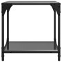 Black glass and steel coffee tables, set of 2, 40x40x40 cm by , Coffee table - Ref: Foro24-845965, Price: 67,82 €, Discount: %