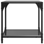 Black glass and steel coffee tables, set of 2, 40x40x40 cm by , Coffee table - Ref: Foro24-845965, Price: 67,82 €, Discount: %