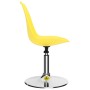 Sillas de comedor giratorias 4 uds cuero sintético amarillo de vidaXL, Sillas de comedor - Ref: Foro24-324208, Precio: 179,77...