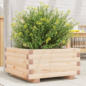 Solid pine wood planter 50x50x26.5 cm by , Pots and planters - Ref: Foro24-847293, Price: 52,99 €, Discount: %