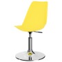 Sillas de comedor giratorias 4 uds cuero sintético amarillo de vidaXL, Sillas de comedor - Ref: Foro24-324208, Precio: 179,77...