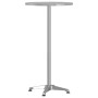 Outdoor bar table with adjustable height, made of aluminum, Ø59.5x70/114.5 cm. by , Garden tables - Ref: Foro24-4007198, Pric...