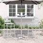 Outdoor bar table with adjustable height, made of aluminum, Ø59.5x70/114.5 cm. by , Garden tables - Ref: Foro24-4007198, Pric...