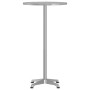 Outdoor bar table with adjustable height, made of aluminum, Ø59.5x70/114.5 cm. by , Garden tables - Ref: Foro24-4007198, Pric...