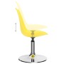 Sillas de comedor giratorias 4 uds cuero sintético amarillo de vidaXL, Sillas de comedor - Ref: Foro24-324208, Precio: 179,77...