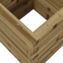 Impregnated pine wood planter 40x40x46 cm by , Pots and planters - Ref: Foro24-3282403, Price: 88,99 €, Discount: %