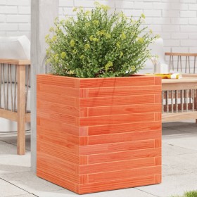 Solid pine wood brown waxed planter 40x40x46 cm by , Pots and planters - Ref: Foro24-3282401, Price: 97,62 €, Discount: %