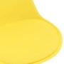 Sillas de comedor giratorias 4 uds cuero sintético amarillo de vidaXL, Sillas de comedor - Ref: Foro24-324208, Precio: 179,77...