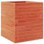 Solid pine wood brown waxed planter 40x40x46 cm by , Pots and planters - Ref: Foro24-3282401, Price: 97,62 €, Discount: %