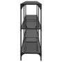 Mesa consola con superficie de vidrio negro acero 194,5x30x81cm de , Mesas consola - Ref: Foro24-846035, Precio: 133,99 €, De...